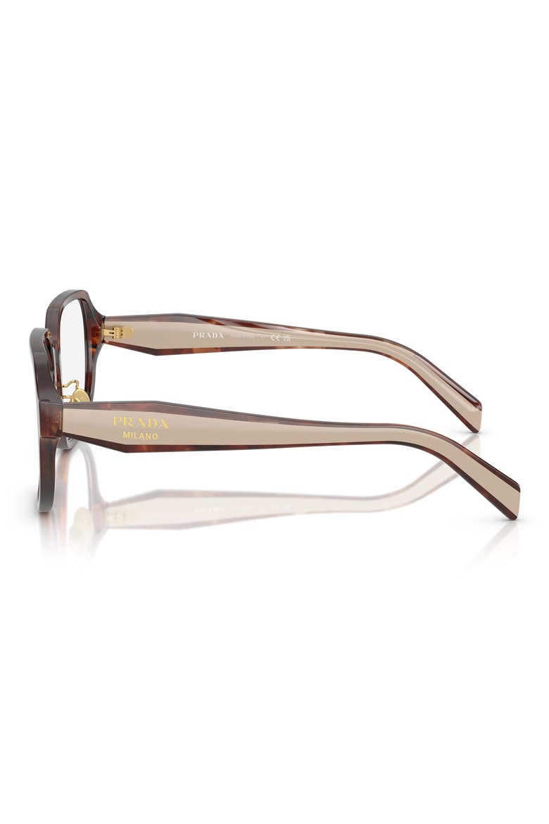 56mm Pillow Optical Glasses, Alternate, color, CARAMEL
