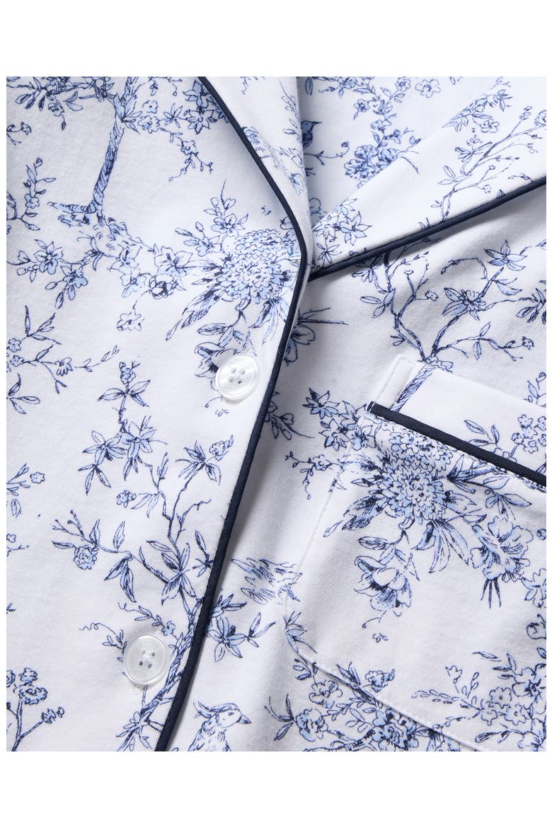 Timel Print Pima Cotton Pajamas, Alternate, color, WHITE