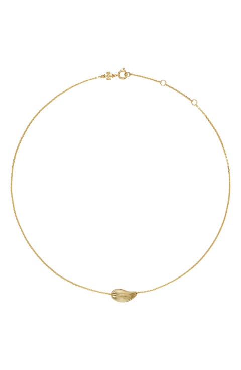 Small Pierced Pendant Necklace