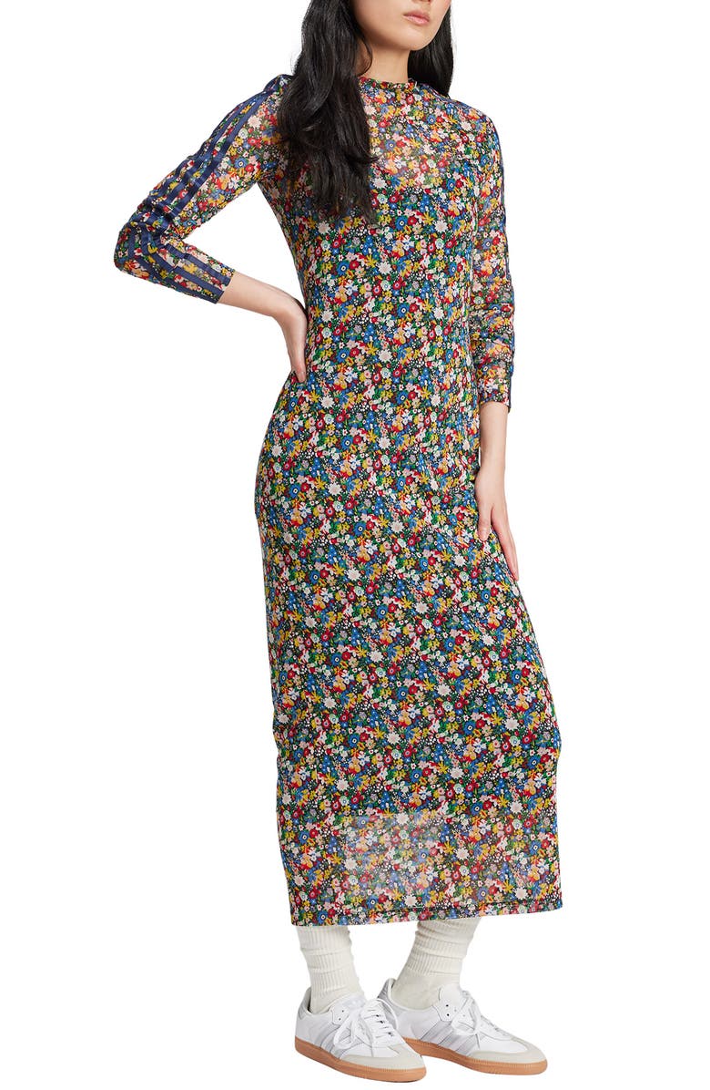 adidas Originals x Liberty London Long Sleeve Maxi Dress, Alternate, color,