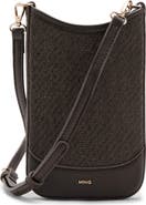 MANGO Woven Phone Crossbody Bag