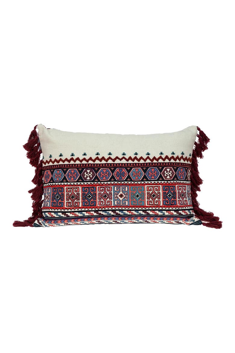 Blossy Tapestry Lumbar Throw Pillow, Main, color, MULTICOLOR