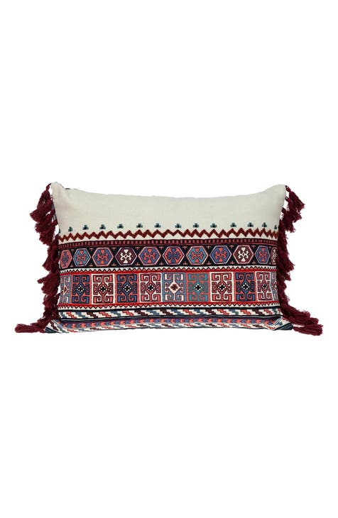 Blossy Tapestry Lumbar Throw Pillow