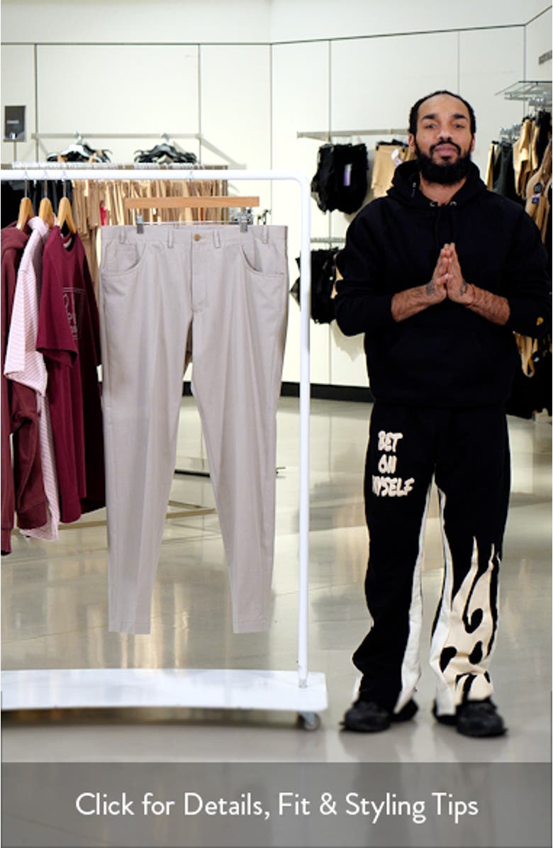 Flat Front Cotton & Cashmere Pants, sales video thumbnail