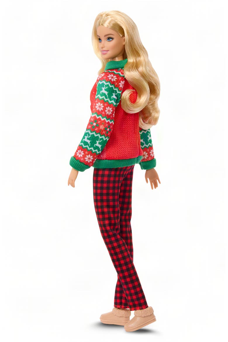 Holiday Sweater Doll, Alternate, color, BLONDE