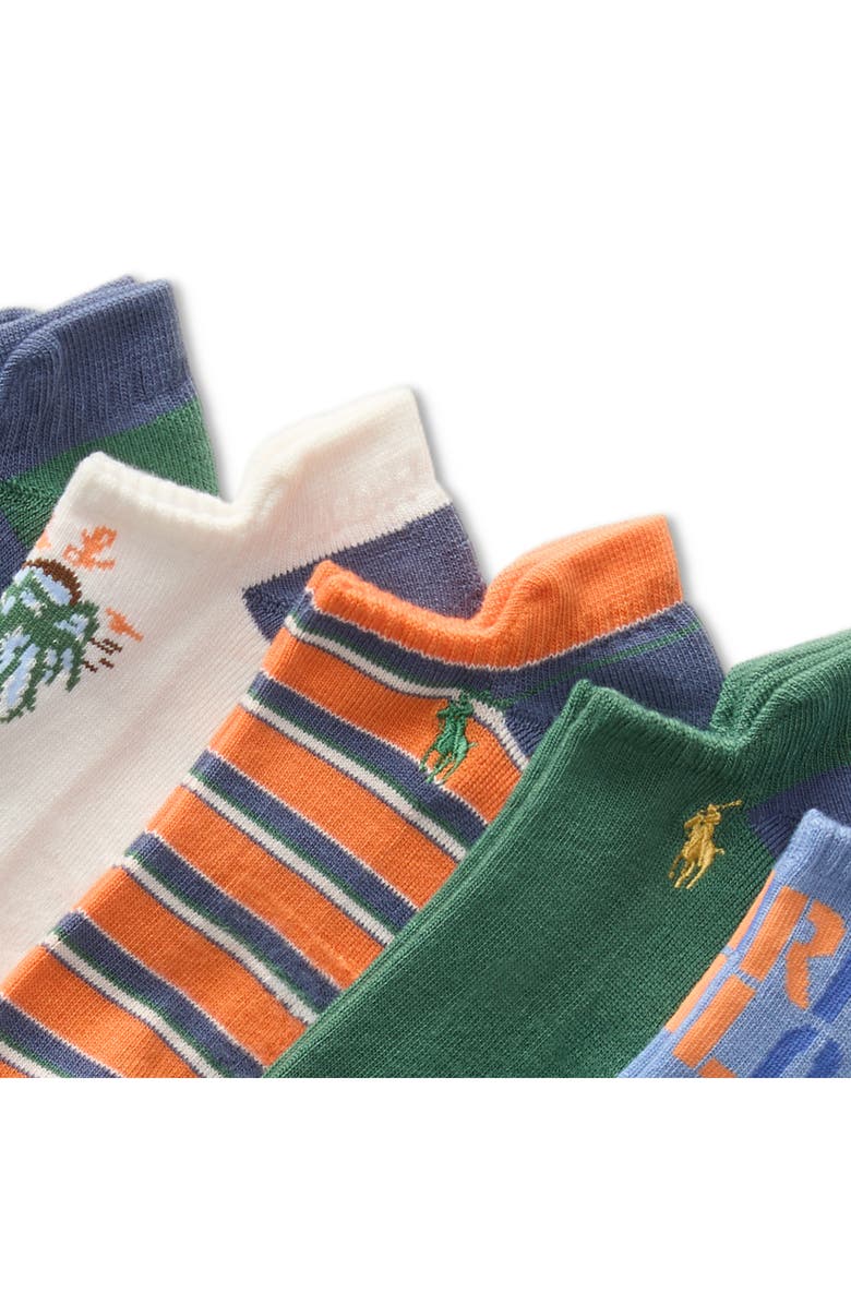 Polo Ralph Lauren Assorted 6-Pack Surf Low No-Show Socks, Alternate, color,