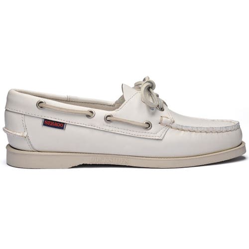 Sebago Docksides Portland Woman Boat Shoes In White