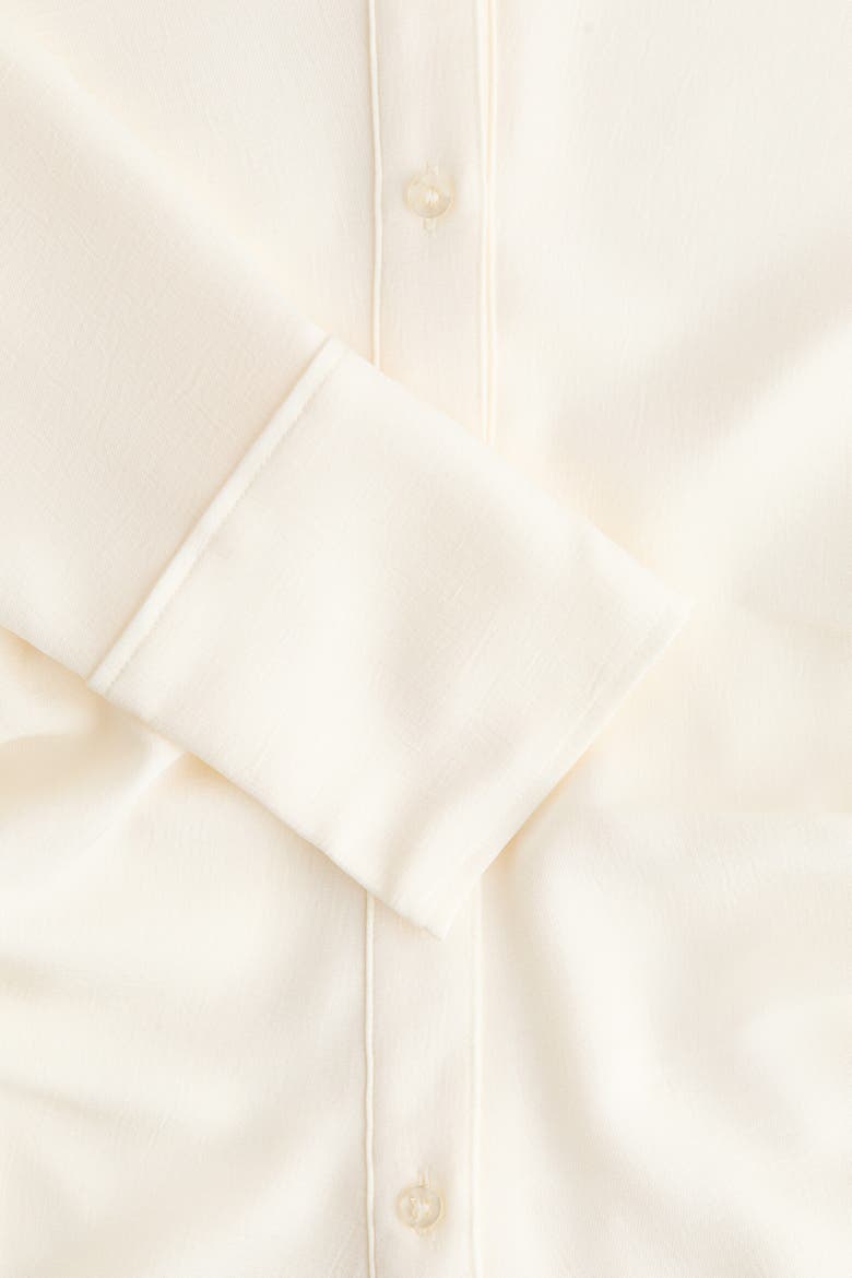 Draped Shirt, Alternate, color, Cream