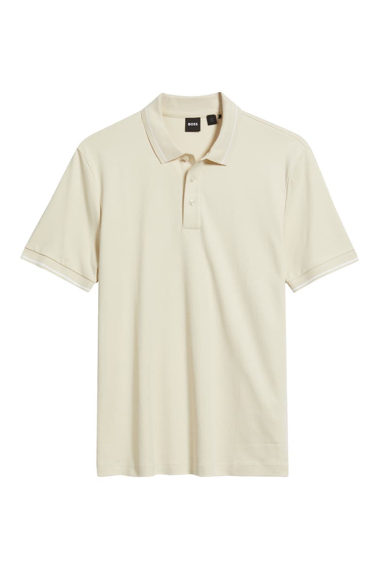 Parlay Tipped Cotton Polo, Alternate, color, OPEN WHITE