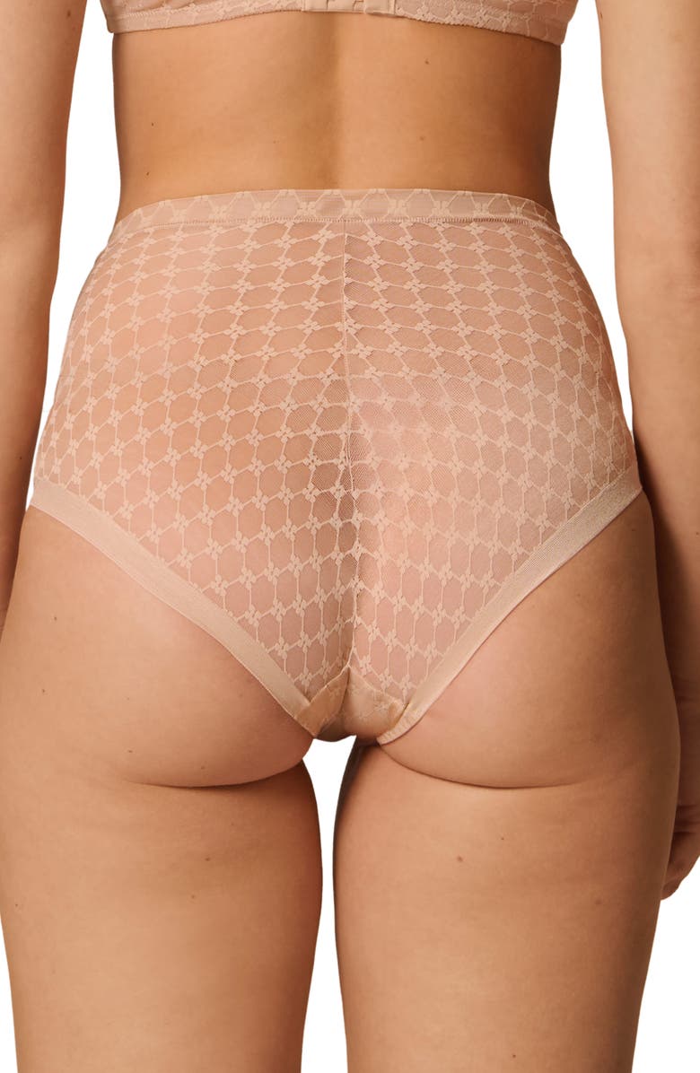 Simone Perele Plume Embroidered Shaping Briefs, Alternate, color, Peau Rose