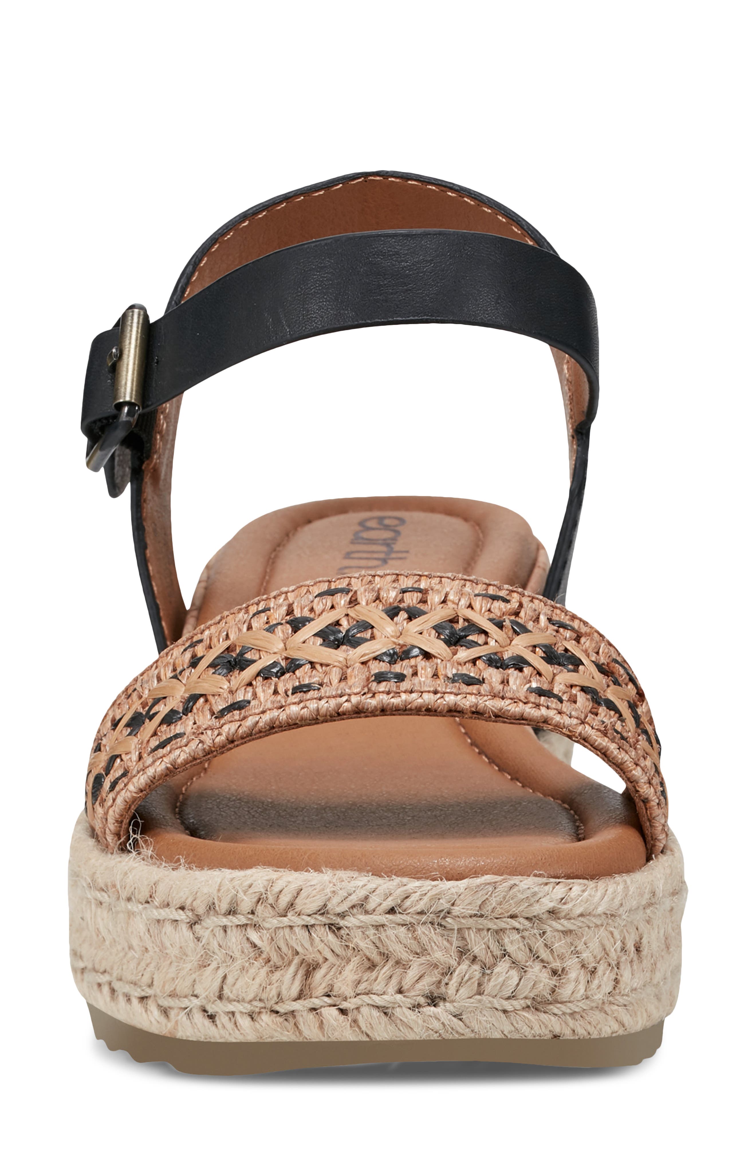 Earth<sup>®</sup> Collins Ankle Strap Espadrille Platform Wedge Sandal, Alternate, color, 