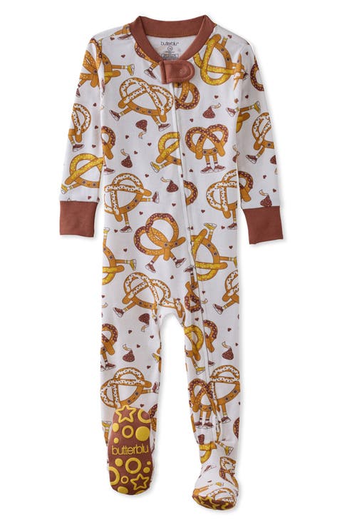 Cruz One-Piece Fitted Organic Cotton Footie Pajamas (Baby)
