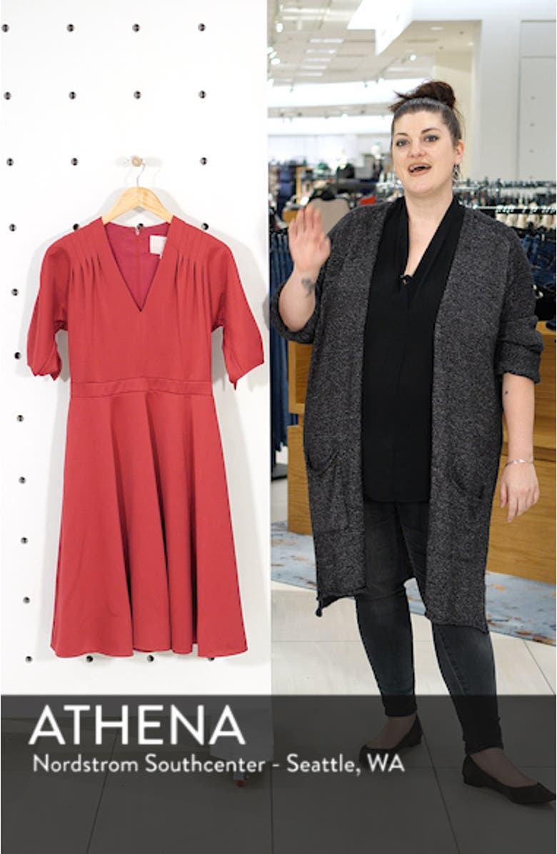 Debbie Butter Satin Fit & Flare Dress, sales video thumbnail