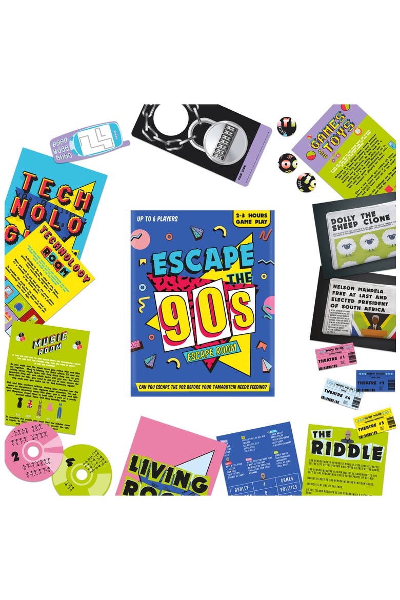 Escape the '90s Escape Room Game, Alternate, color, NO COLOR