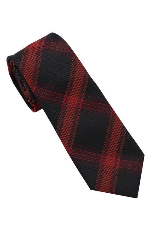 Large Plaid Tie