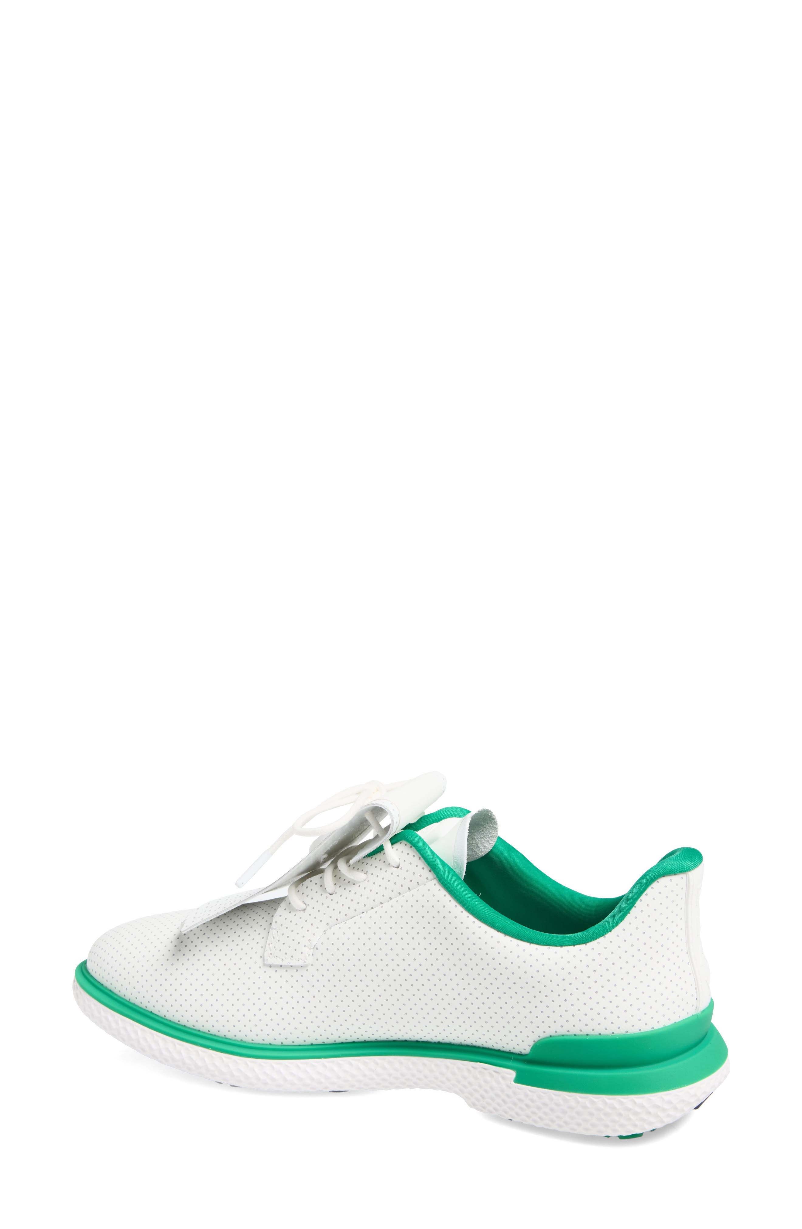 G/FORE Gallivant2r Perforated Kiltie Golf Shoe, Alternate, color, Snow/ Clover