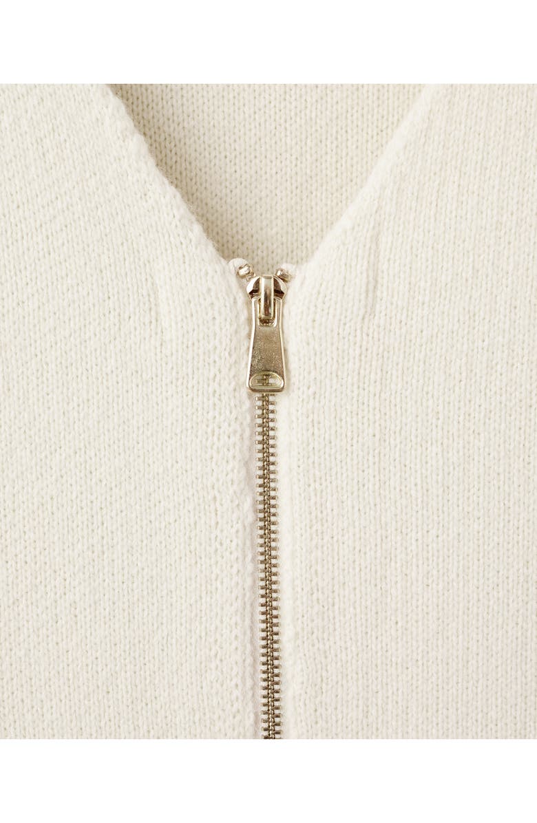 MANGO Zip Front Cardigan, Alternate, color,