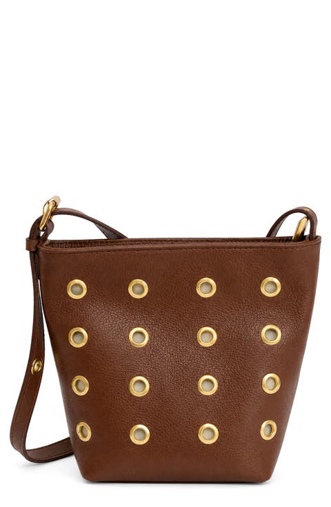 Claudia Studded Leather Shoulder Bag