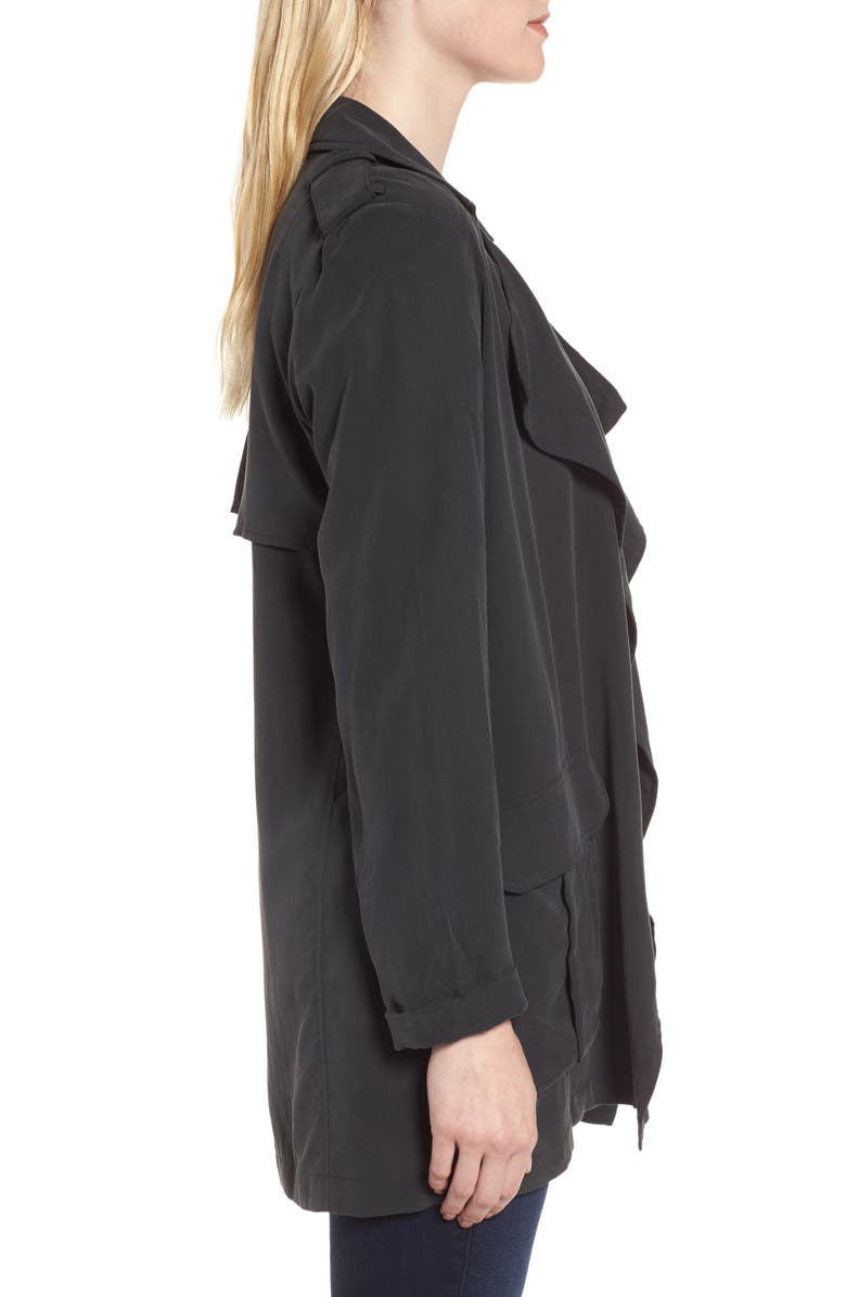 Trouvé Drape Front Military Jacket, Alternate, color,