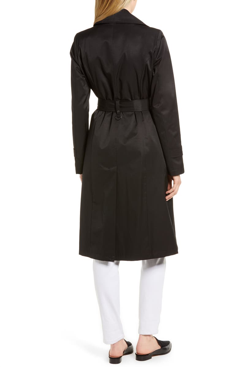 Via Spiga Double Breasted Trench Coat, Alternate, color, 