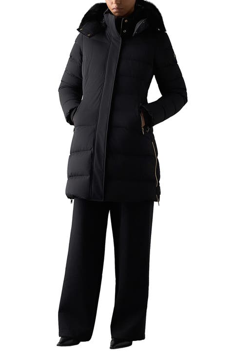 Watershed 3 Genuine Shearling Trim Down Parka