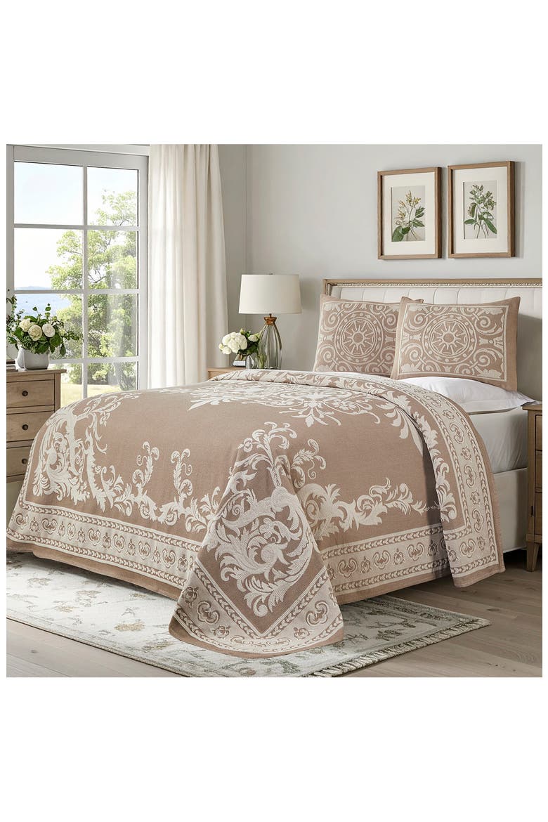 Adalie Bedspread & Sham Set, Alternate, color, TAUPE