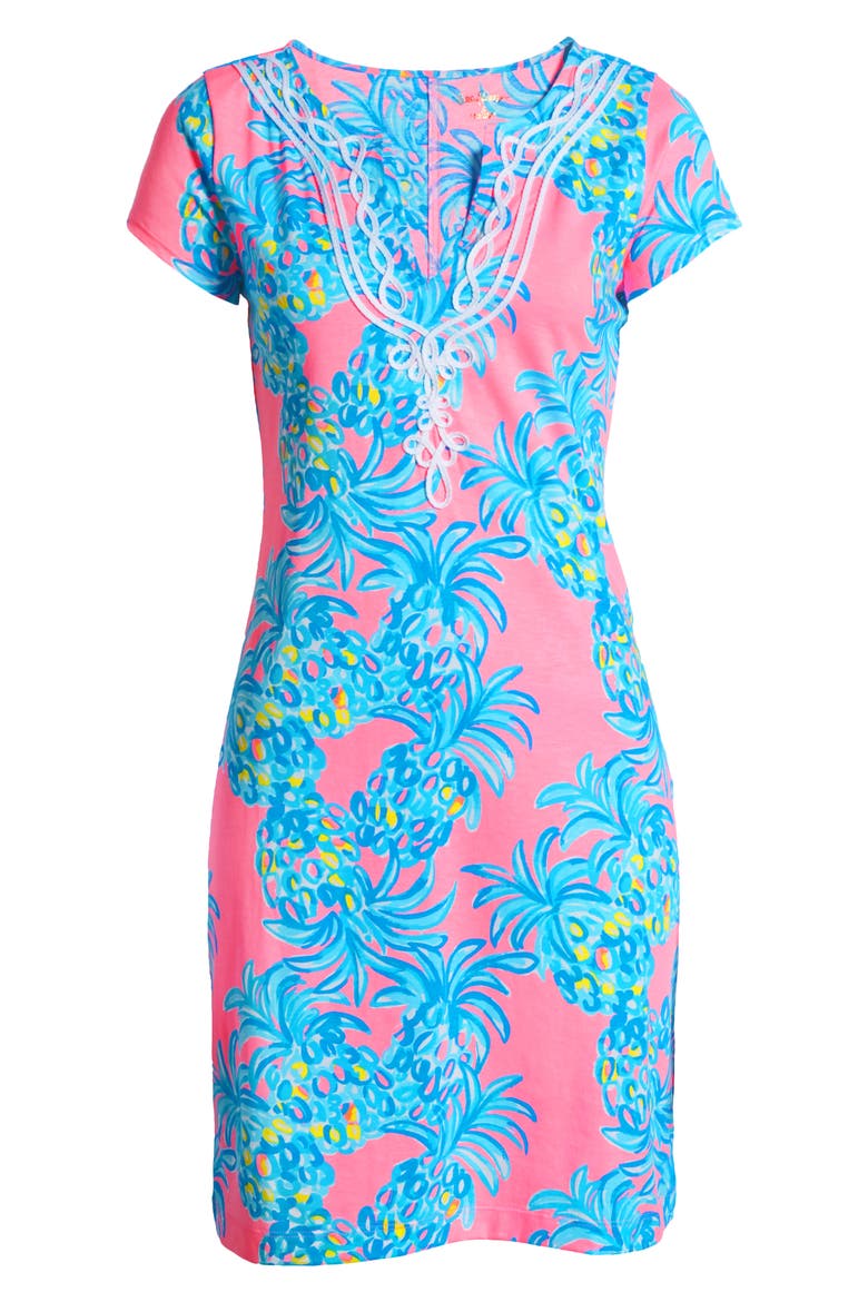 Brewster Shift Dress, Alternate, color, PELICAN PINK/ BEAT THE HEAT