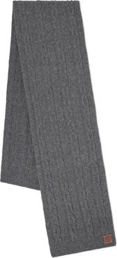 Mulberry Softie Cable Knit Lambswool Scarf