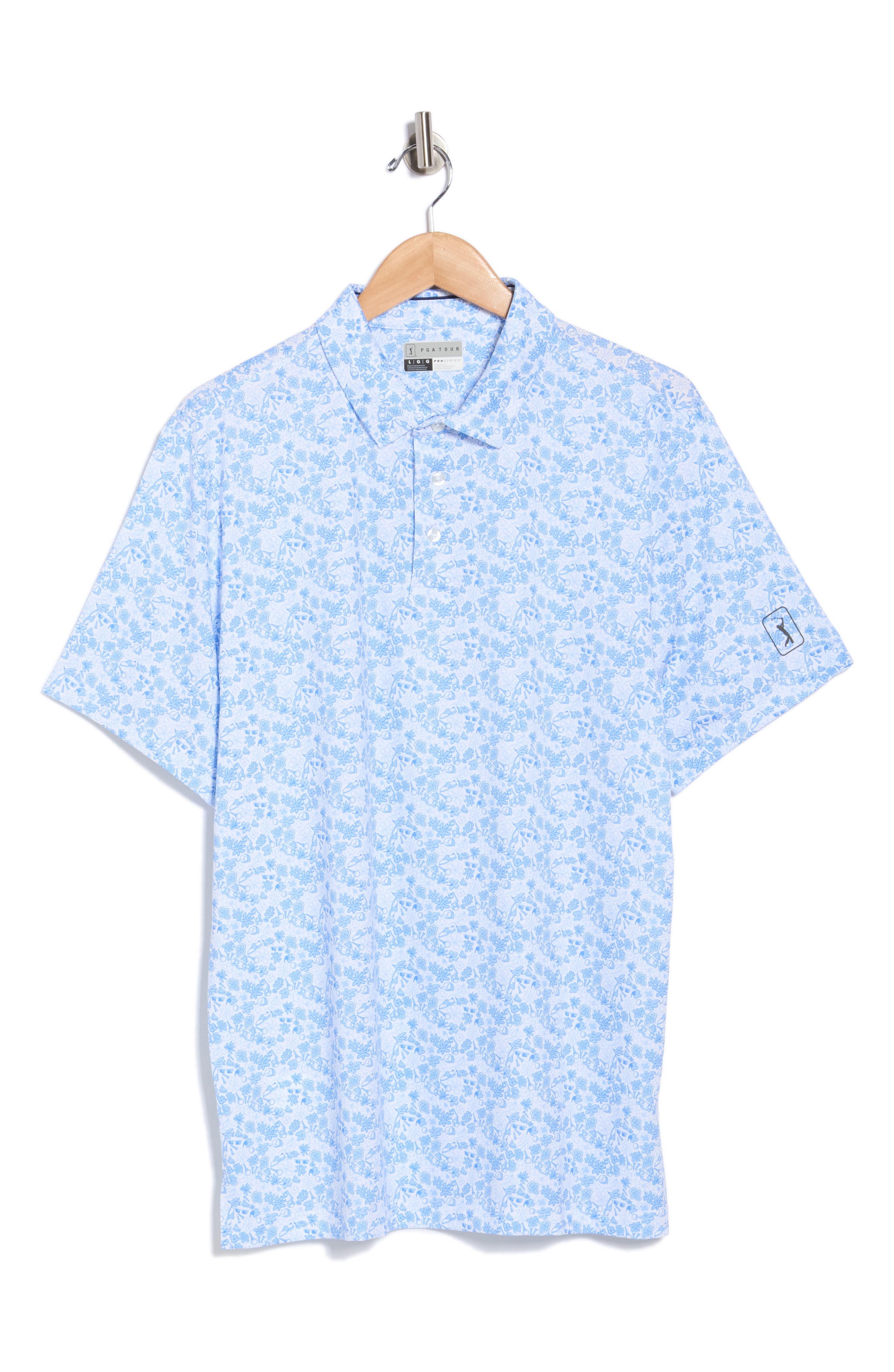 PGA TOUR Floral Golf Polo