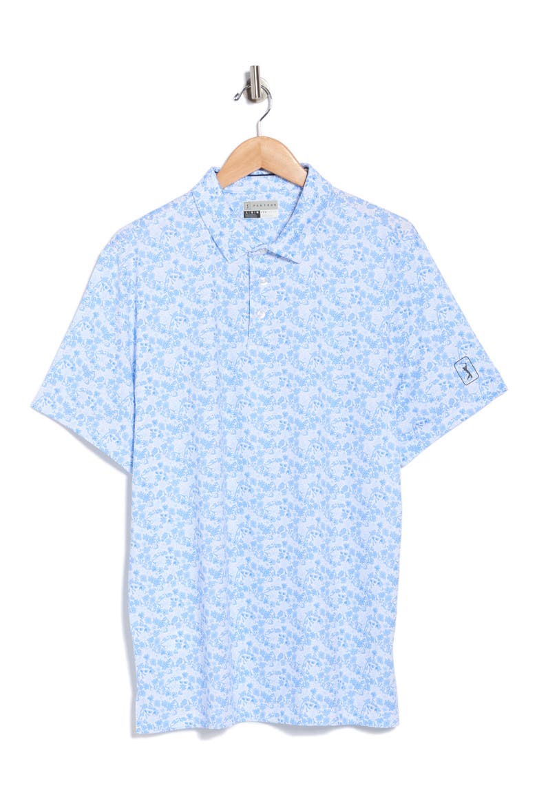 Floral Print Performance Polo, Alternate, color, TOP O THE MORNING