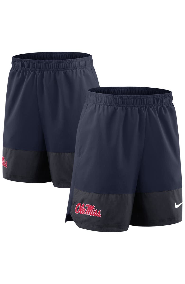 Nike Men's Nike Navy Ole Miss Rebels 2025 Sideline Performance Shorts, Alternate, color, Navy