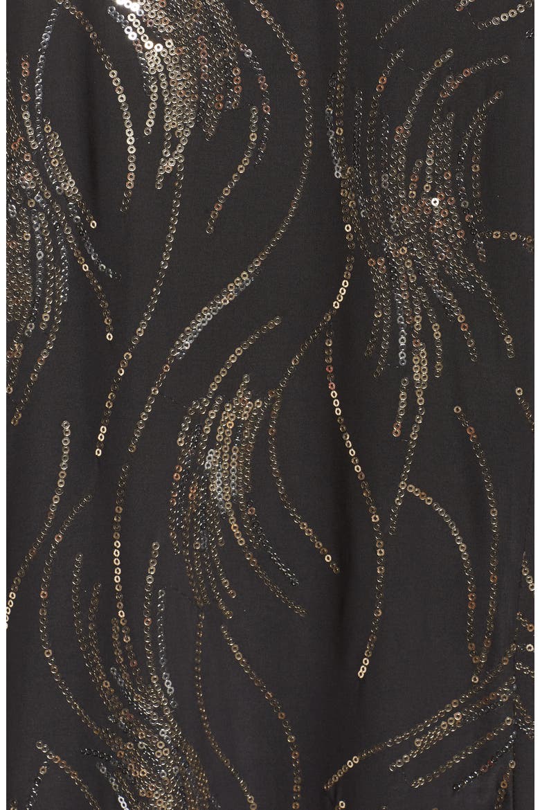Sequined Twinset, Alternate, color, BLACK/SILVER