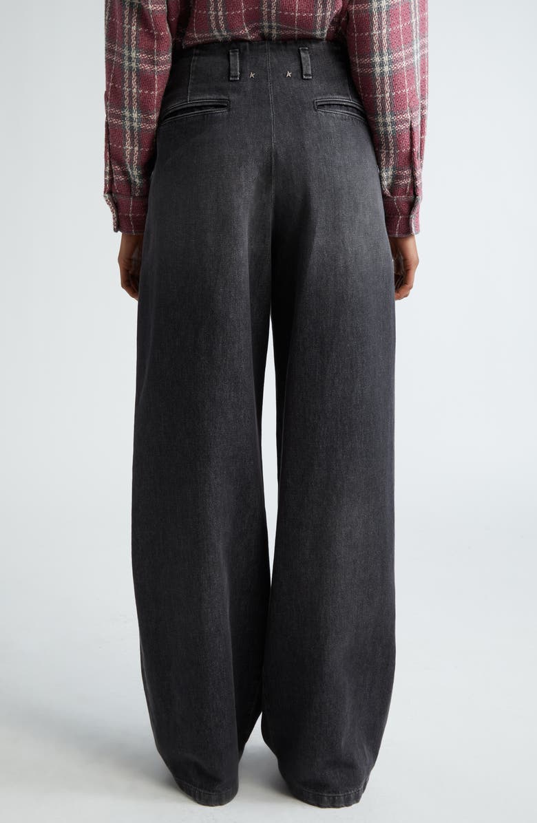 Golden Goose Journey Pleated Wide Leg Jeans, Alternate, color,