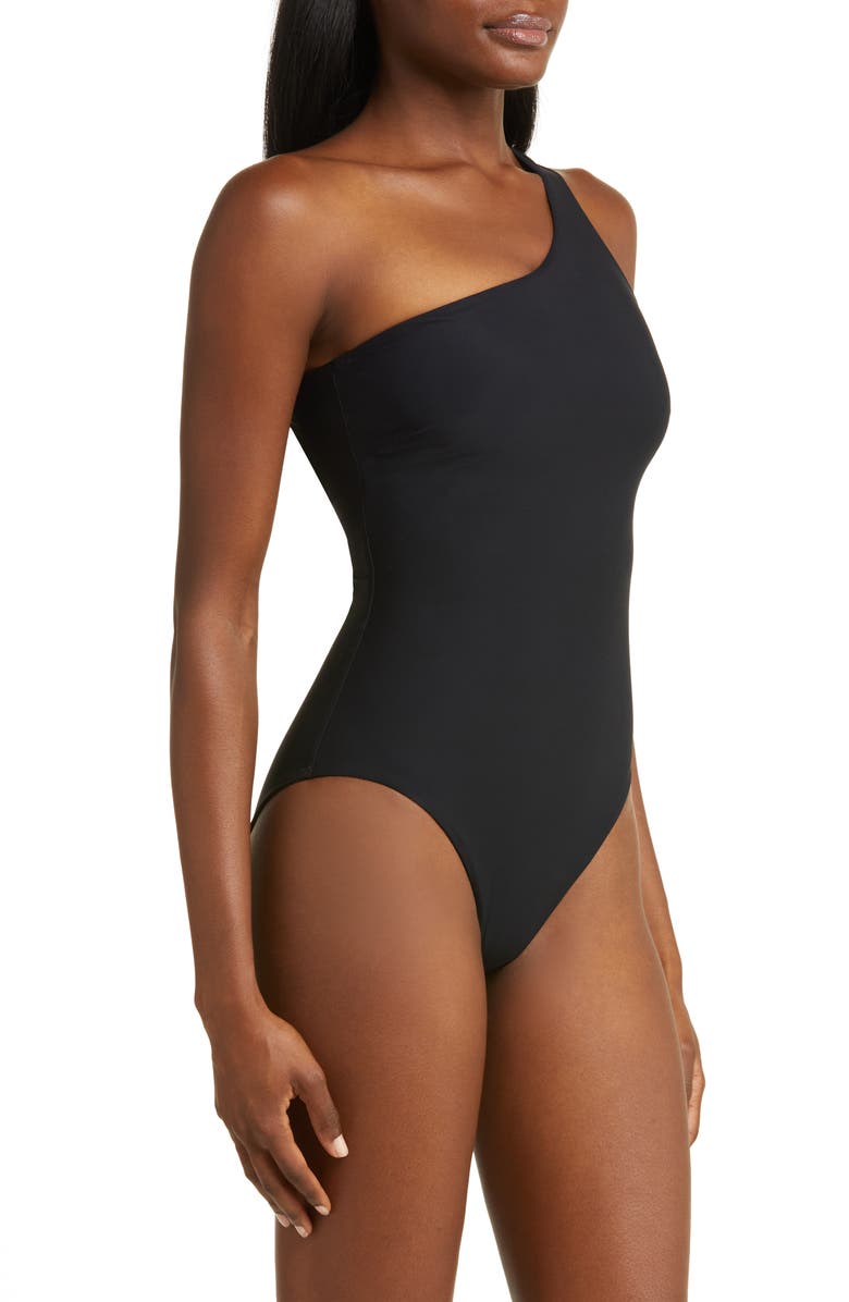 BONDI BORN Collete One-Shoulder One-Piece Swimsuit, Alternate, color, 