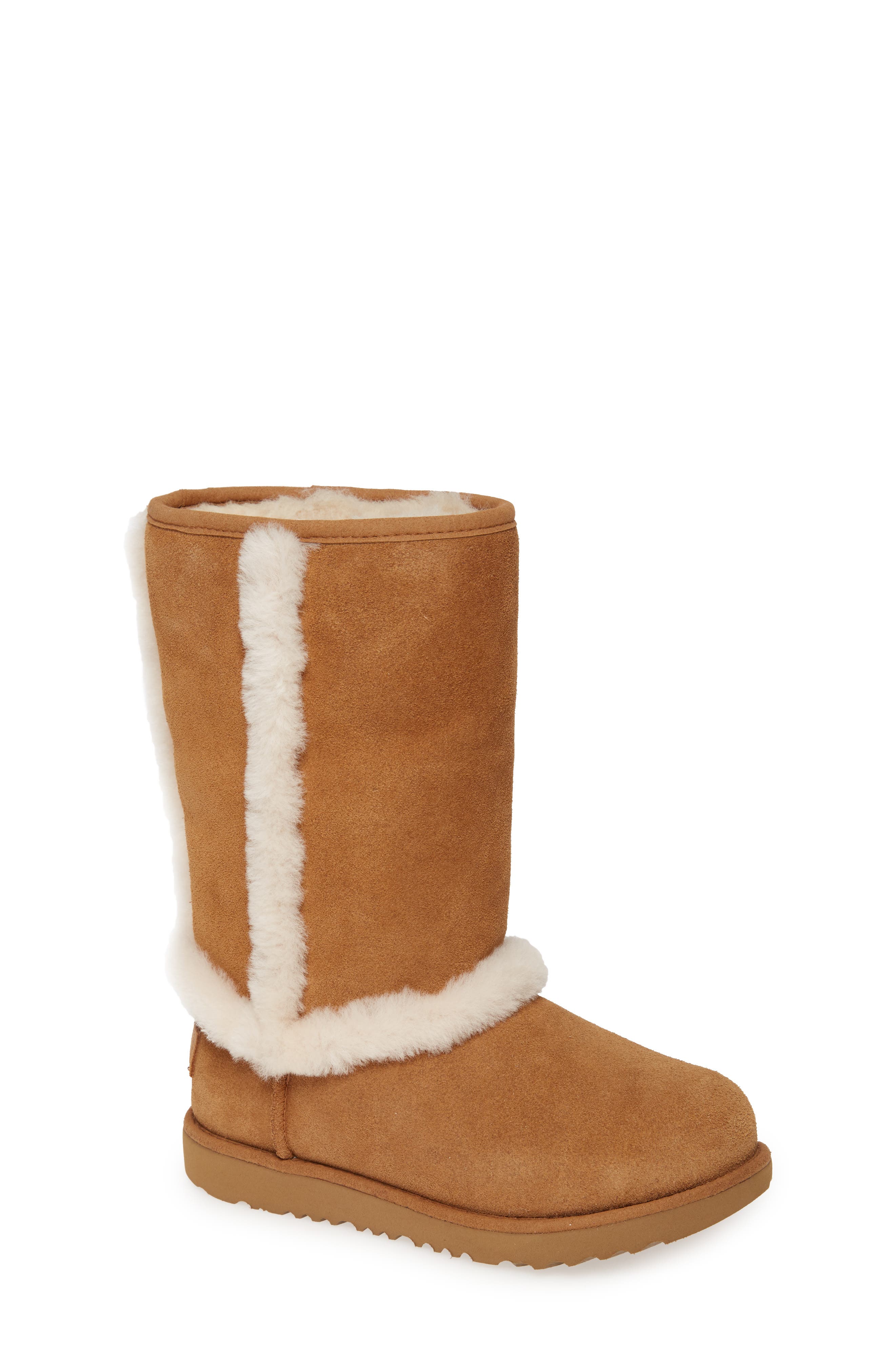 UGG<sup>®</sup> Hadley II Genuine Shearling Trim Waterproof Boot, Main, color, 