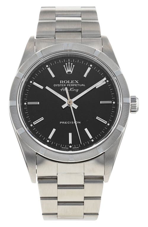 Watchfinder & Co. Rolex Preowned Air-King Bracelet Watch, 34mm in Black 