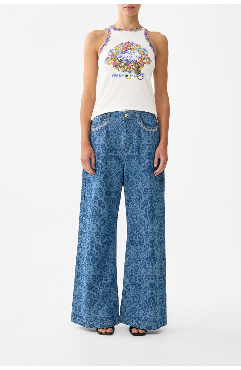 Camilla Jersey Tank Top, Main, color, España Nirvana