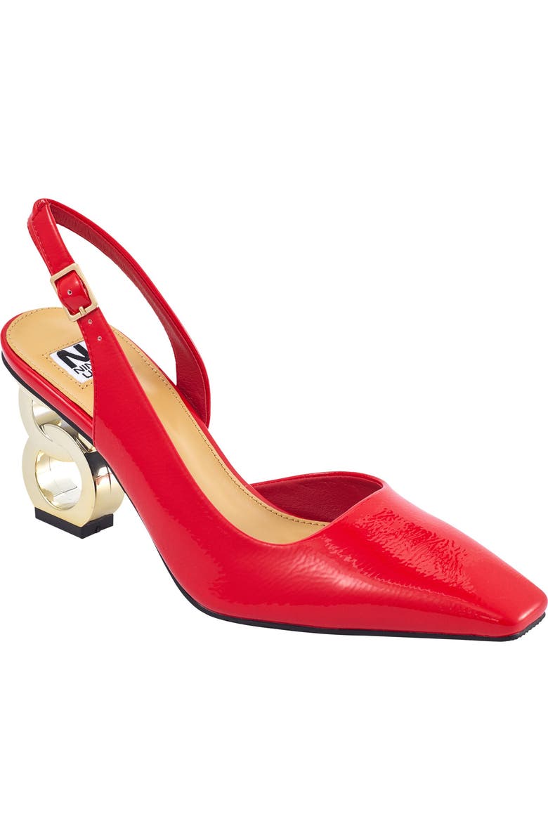 NINETY UNION Rain Slingback Pump, Main, color, Red