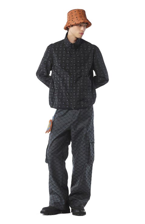 Reversible Monogram Print Windbreaker in ECONYL®