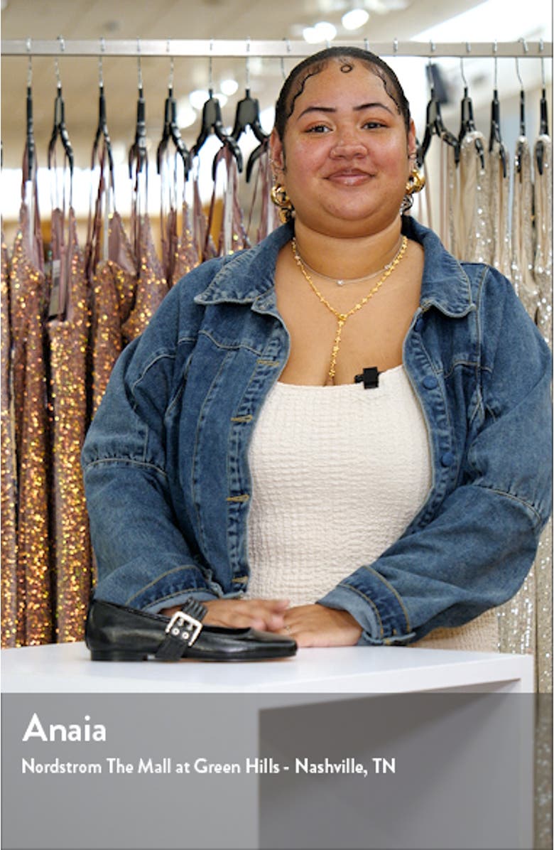 Arora Square Toe Mary Jane Flat, sales video thumbnail