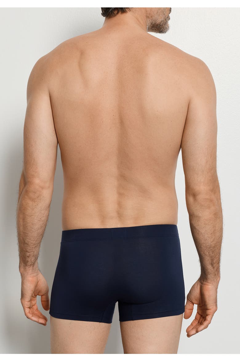 Cotton Essentials 2-Pack Cotton Boxer Briefs With Covered Waistband, Alternate, color, Deep Navy/ Deep Navy