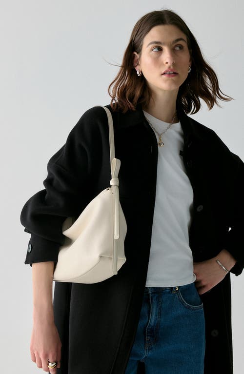 Kate Spade New York Large Loop Pebble Leather Shoulder Bag In Brown