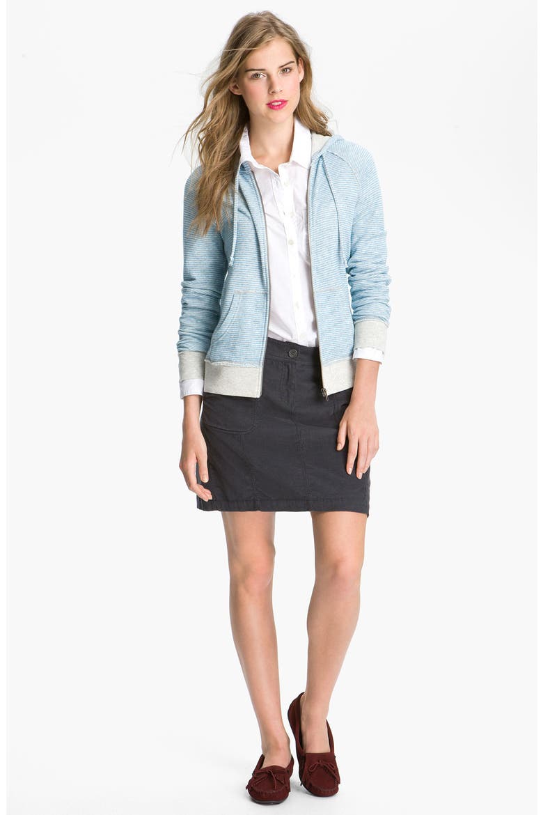Corduroy Skirt, Alternate, color, WASHED GREY EBONY