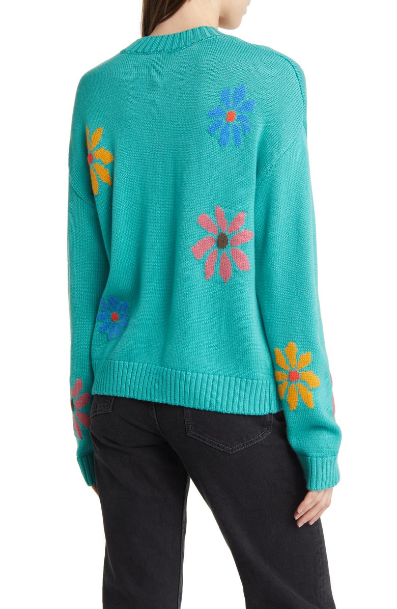 Rails Zoey Intarsia Flower Sweater, Alternate, color, Multi Flowers