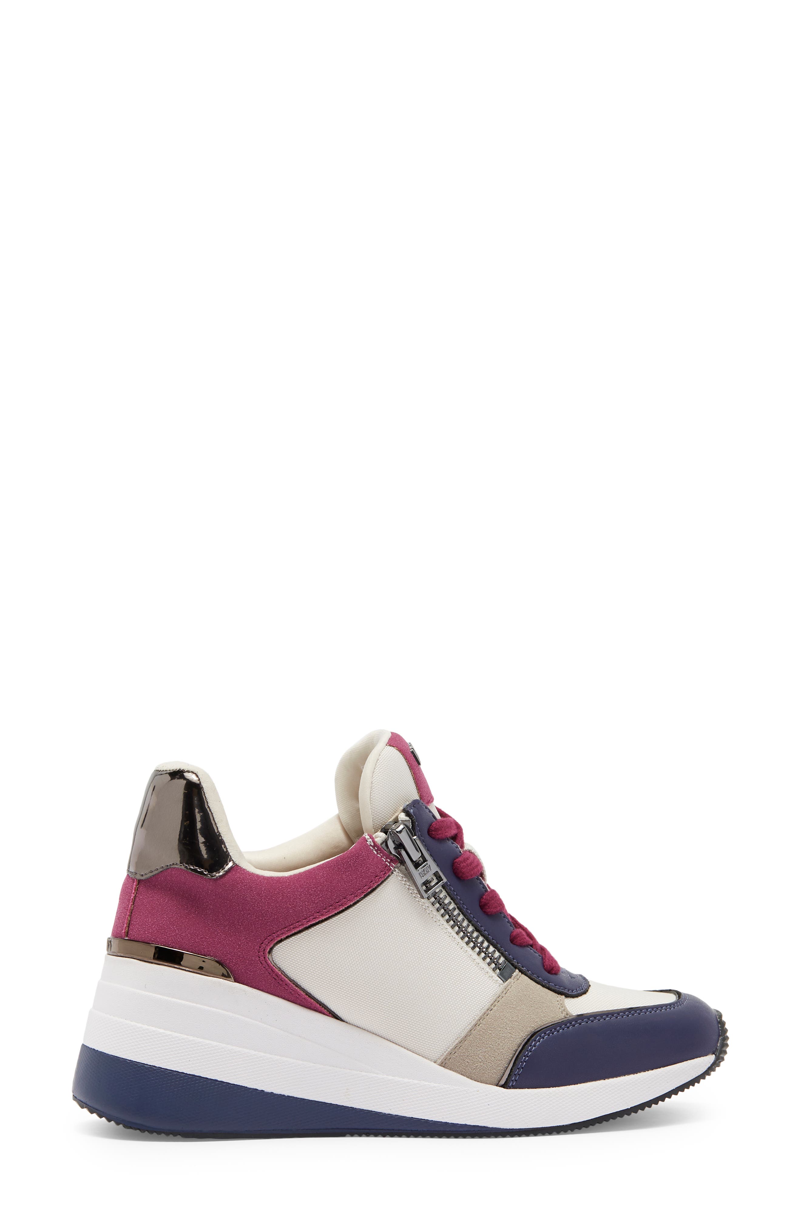 DKNY Wedge Sneaker, Alternate, color, 