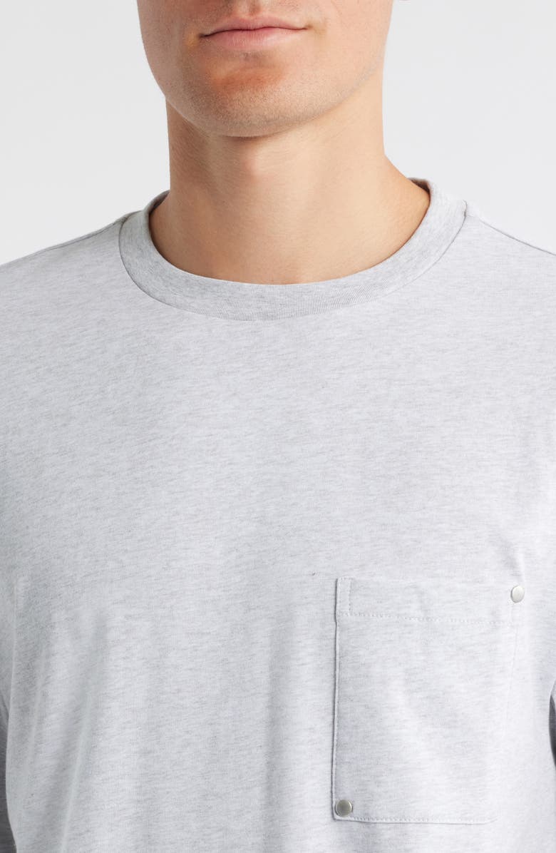KROST Rivet Pocket Cotton T-Shirt, Alternate, color, Heather Gray