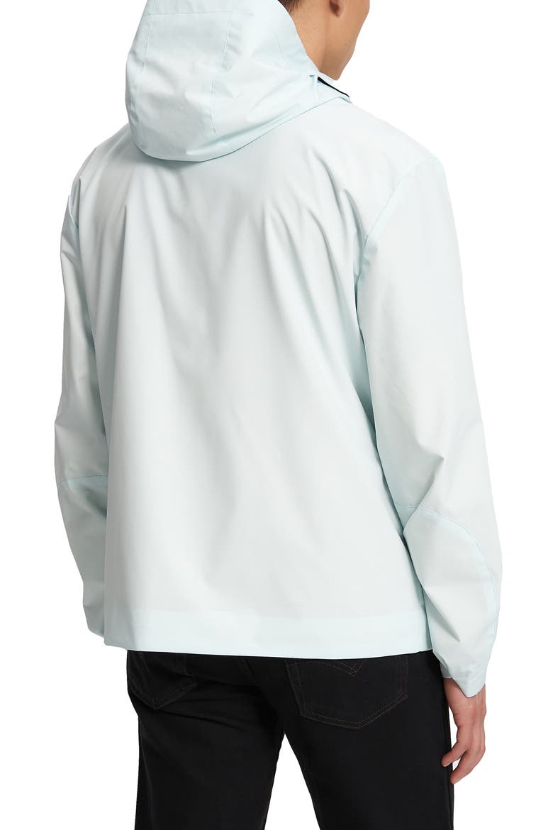 Silas Hooded Rain Jacket, Alternate, color, MARINA BAY