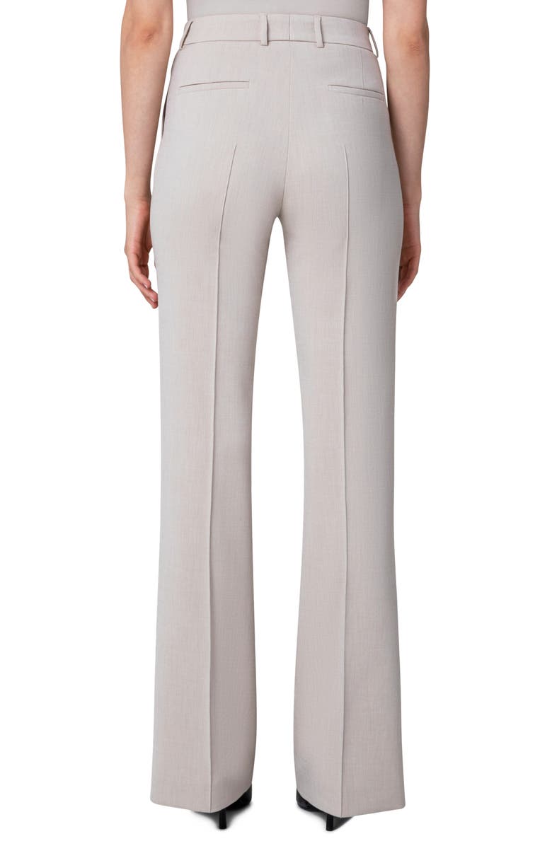 Akris punto Faye Pintucked Bootcut Pebble Crepe Pants, Alternate, color, Sand