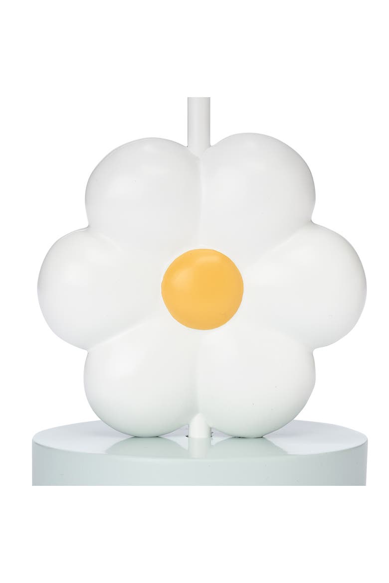 Sweet Daisy Floral Nursery/Child Lamp with Shade & Bulb, Alternate, color, White