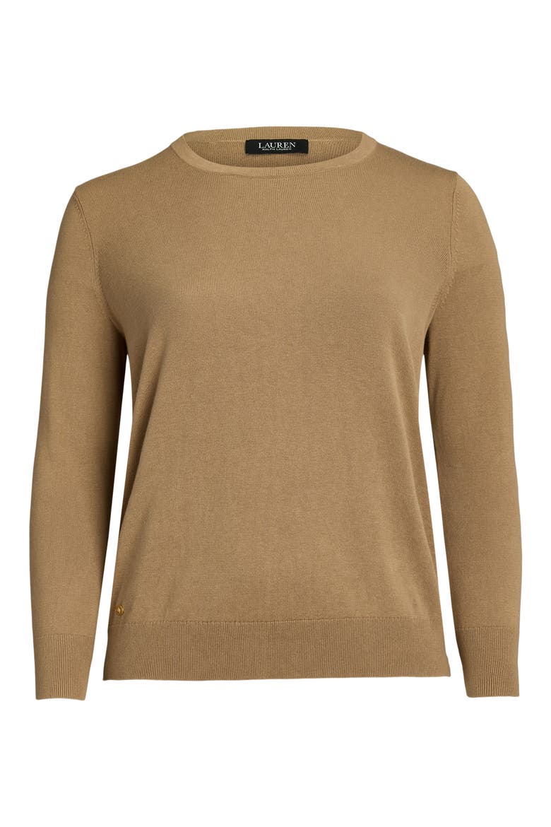 Crewneck Sweater, Alternate, color, CAMEL